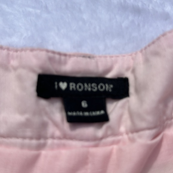 I ❤️ Ronson blush pink lemonade faux leather shorts size 6 viscose polyurethane - Picture 3 of 8